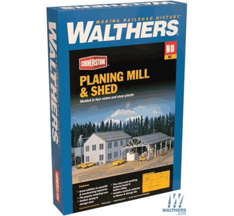 Walthers : HO Planing Mill & Shed Kit