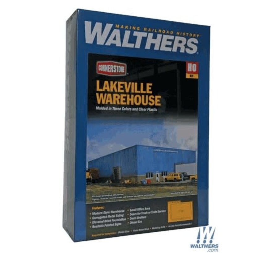 Walthers : HO Lakeville Mdrn Warehouse