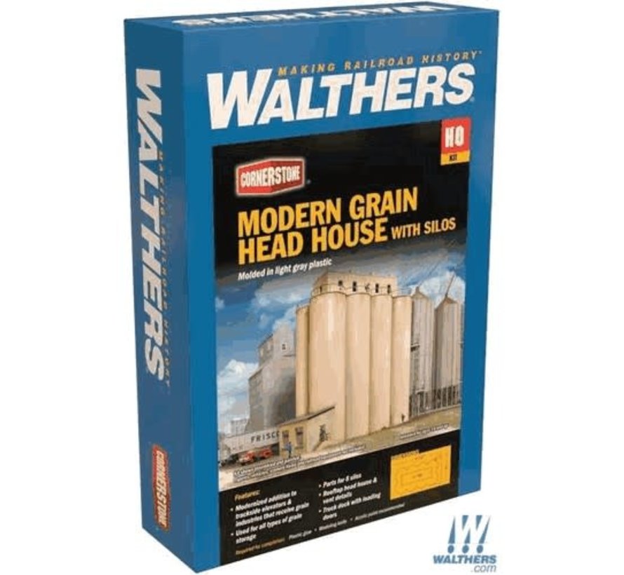 Walthers : HO Head House w/Silos Modern