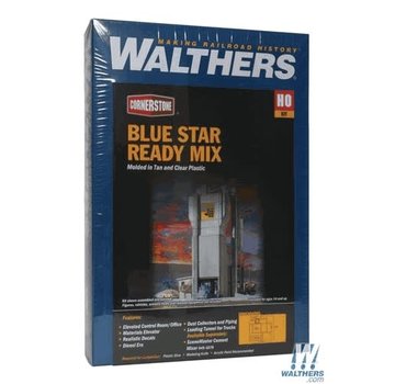 WALTHERS WALT-933-3086 - Walthers : HO Blue Star Ready Mix Plant
