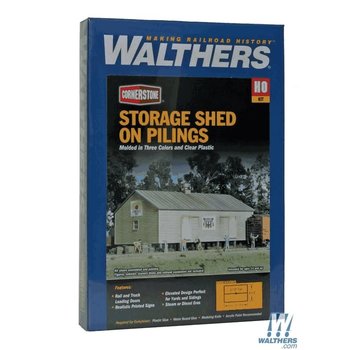 WALTHERS WALT-933-3529 - Walthers : HO Storage Shed on Pilings