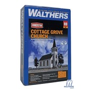 WALTHERS WALT-933-3655 - Walthers : HO Cottage Grove Church Kit