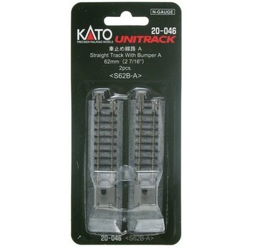 KATO KAT-20046 - Kato : N Track 62mm Straight w/ bumpers