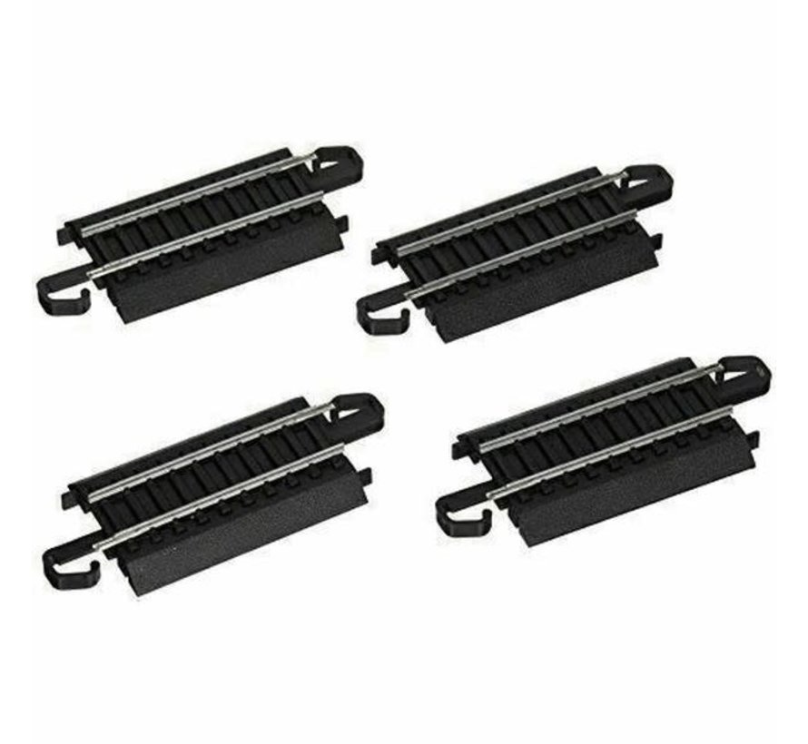 Bachmann : HO EZ Track steel 3" Straight (Black)