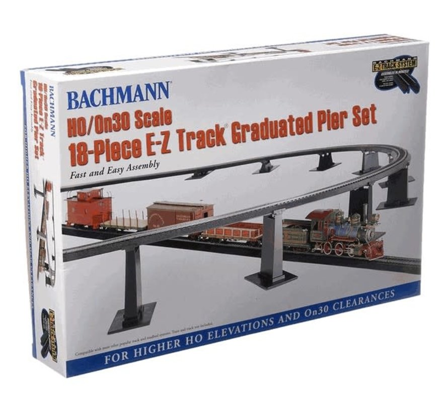 Bachmann : HO EZ TrackGraduate Piers (18pcs)