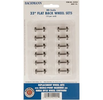 BACHMANN BAC-42904 - Bachmann : HO 33" Wheel Set (12)