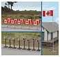 Walthers : HO Canadian Flags & Mailbox