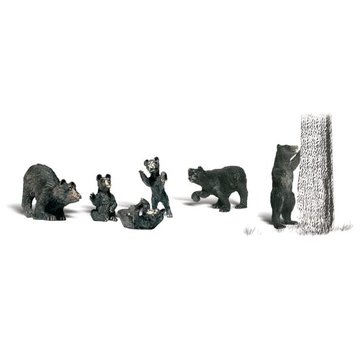 WOODLAND WDS-2737 - Woodland : O  Black Bears Figures