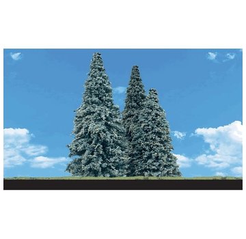 WOODLAND WDS-3569 - Woodland : Blue Needle Trees 3.5" - 5.5"