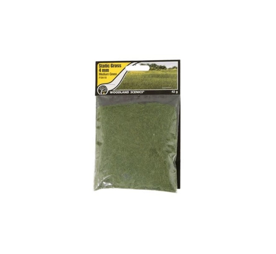 Woodland : Static Grass Medium Green 4mm