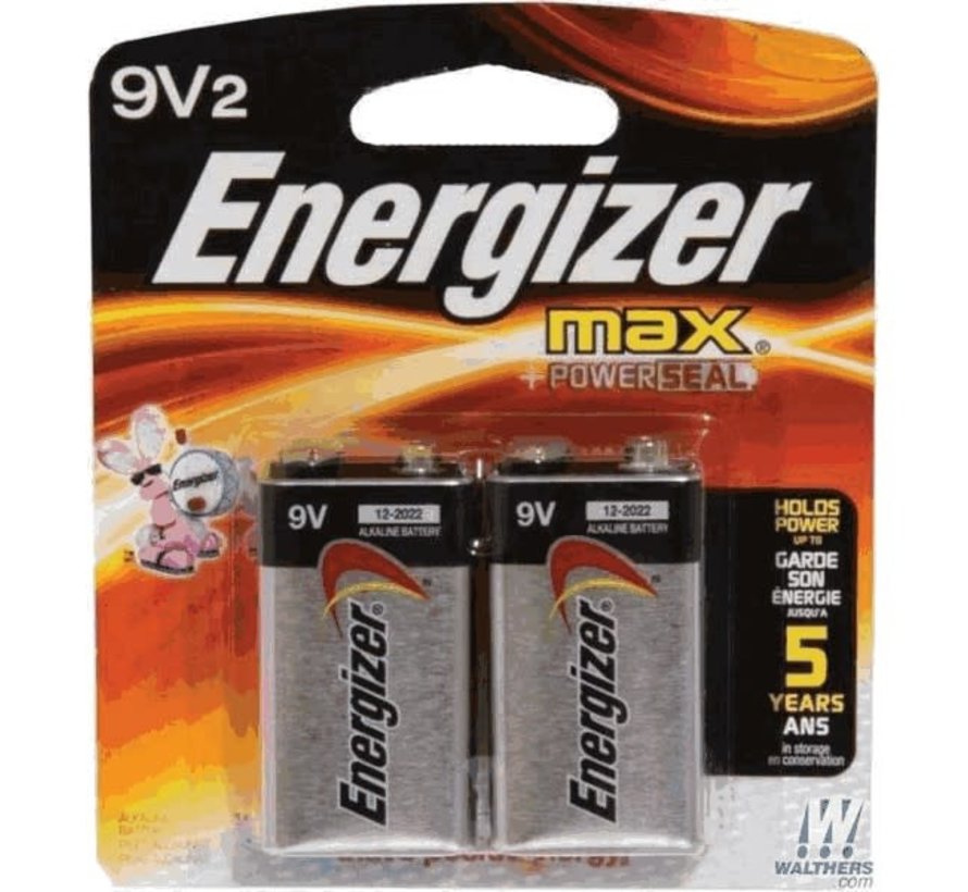 Woodland : Energizer Batteries 9V 2pk