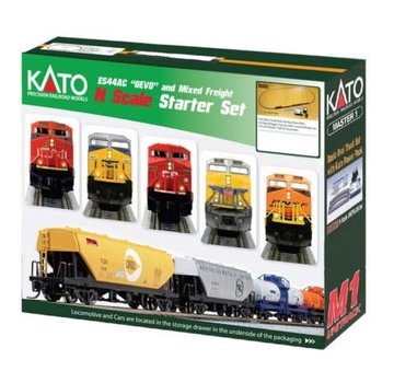 KATO KAT-106-0022 - Kato : N CP ES44AC Train SET