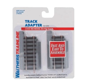 WALTHERS WALT-931-1370 - Walthers : HO Power-Loc Track adapter (code 100)