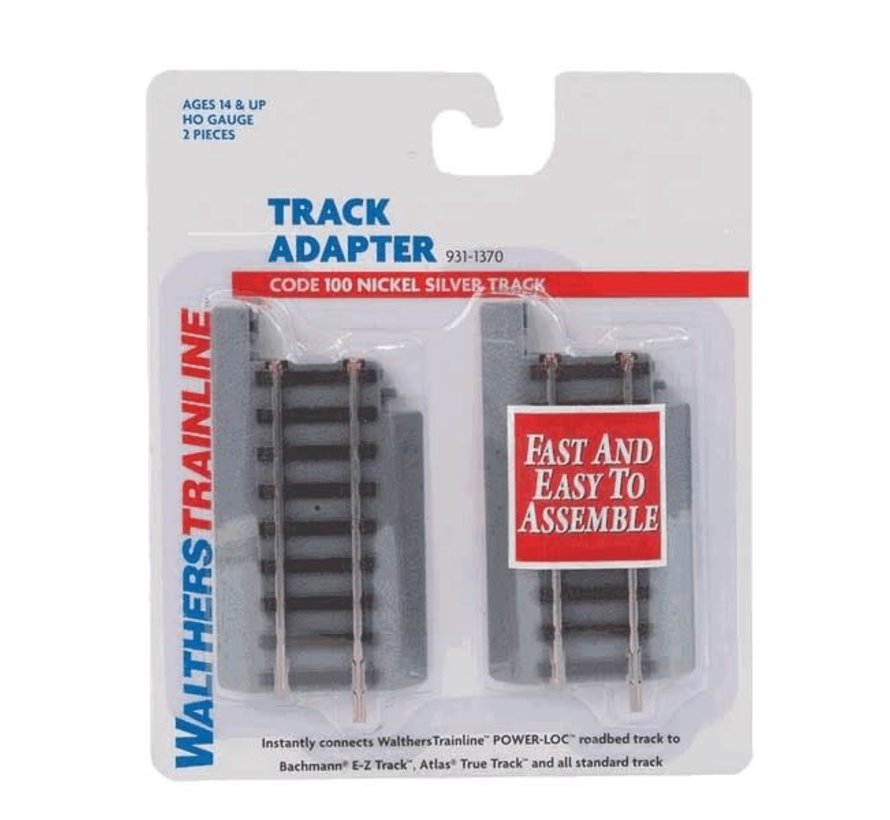 Walthers : HO Power-Loc Track adapter (code 100)
