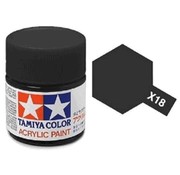 TAMIYA Tamiya - X-18 SEMI-GLOSS BLACK ACRY