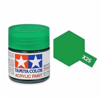 TAMIYA Tamiya - X-25 CLEAR GREEN ACRYL GLOSS