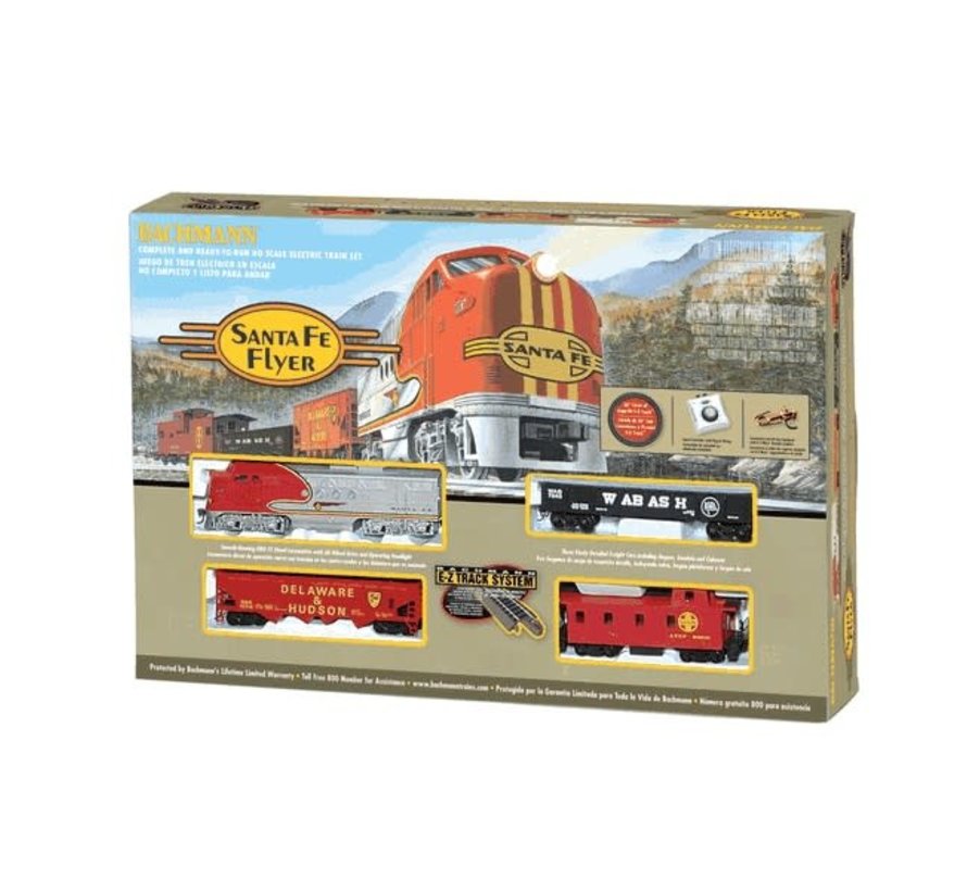 Bachmann : HO Santa Fe Flyer Trains SET