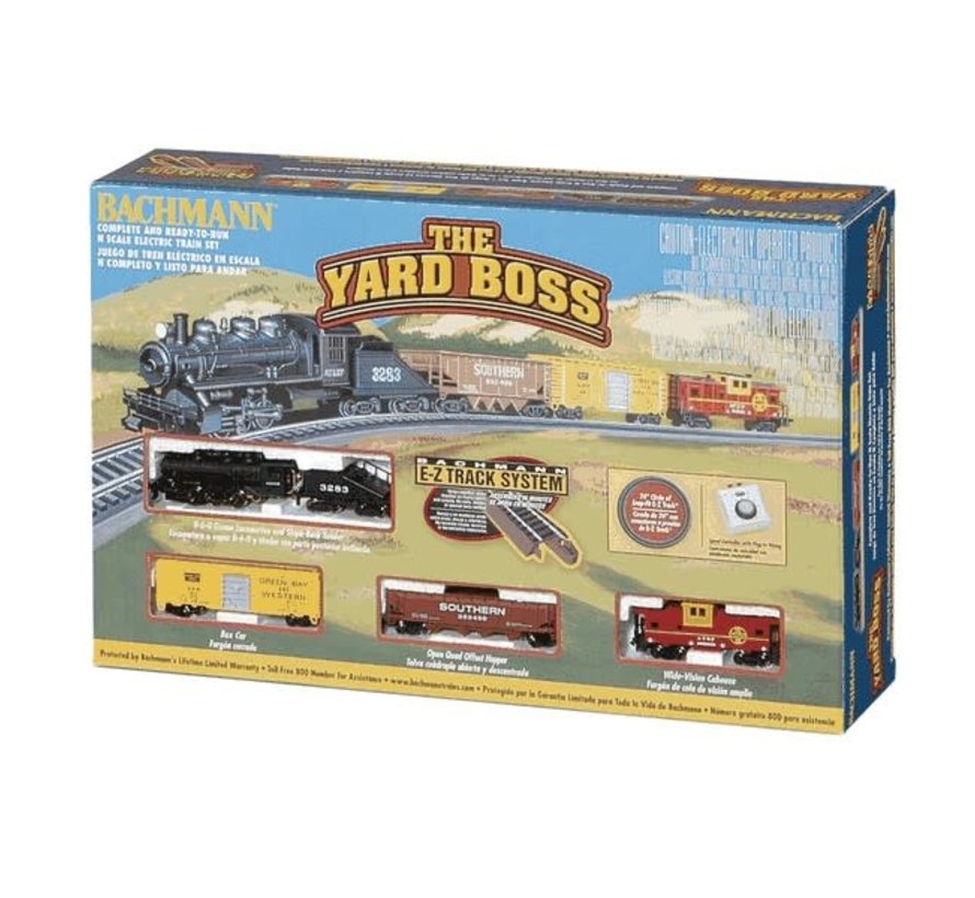 Bachmann : N Santa Fe Yard Boss Steam Freight Set