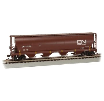 BACHMANN BAC-19103 - Bachmann : HO 4-Bay Cyl.Hopper CN #377375/oxide red