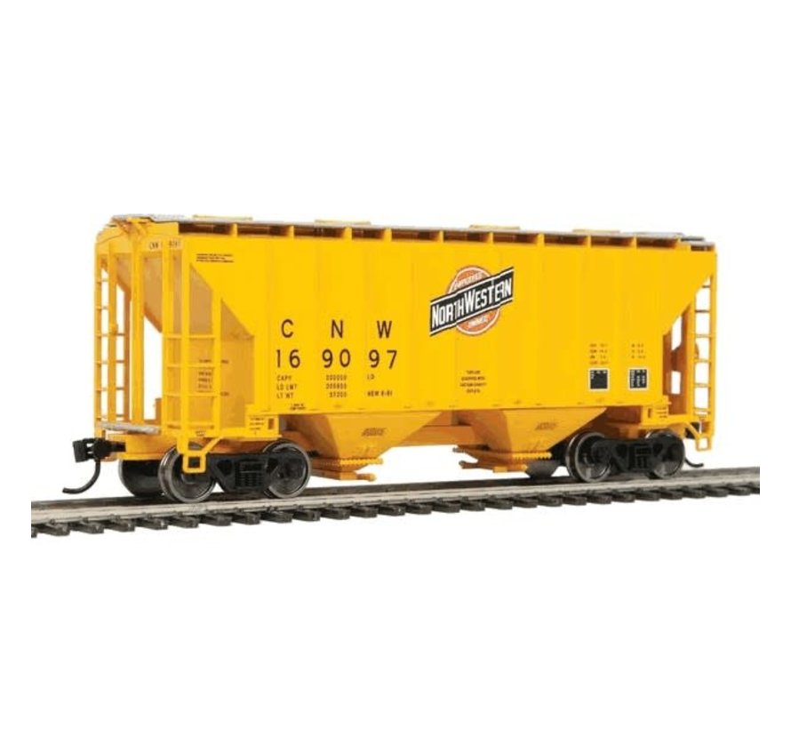 Walthers : HO CNW 37' 2-Bay Covered Hopper