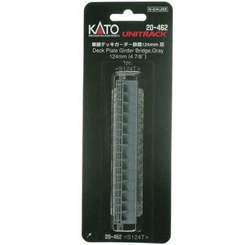 KATO KAT-20462 - Kato : N 124 mm Plate Girder Bridge (gray)