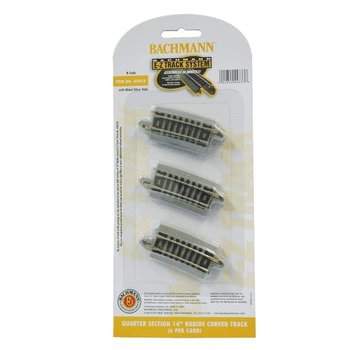 BACHMANN BAC-44833 - Bachmann : N EZ 1/4 section 14" Curve (6-pcs)