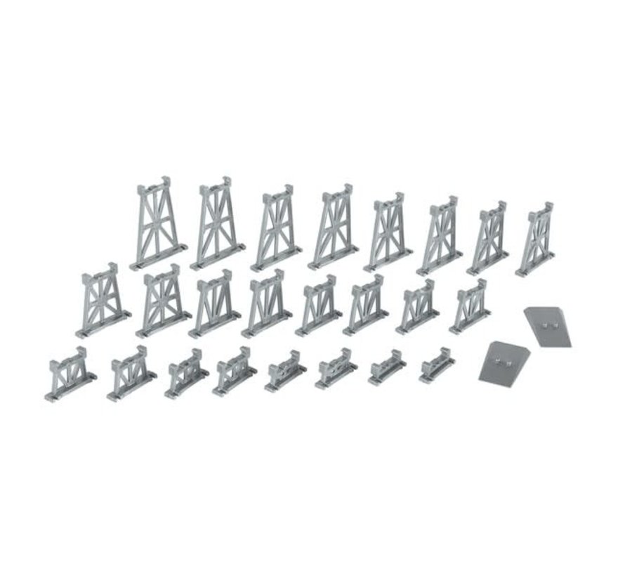 Bachmann : N Graduated Trestle Set (26-pcs)