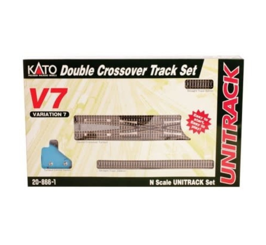 Kato : N Track V7 Double Track Crossover set