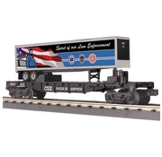 MTH MTH-30-76834 - MTH : O CSX Flat Car w/40' Trailer