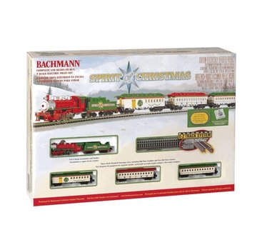 BACHMANN BAC-24017 - Bachmann : N Spirit of Christmas Steam Passenger Set