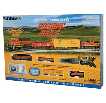 BACHMANN BAC-24132 - Bachmann : N Roaring Rails BNSF Freight Set