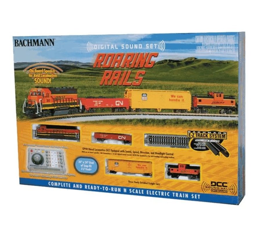 Bachmann : N Roaring Rails BNSF Freight Set DCC