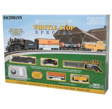 BACHMANN BAC-24133 - Bachmann : N Whistle Stop Special Steam Freight Set (DCC)