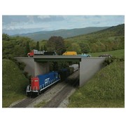 WALTHERS WALT-933-4567 - Walthers : HO Modern Steel Highway Overpass w/Concrete Sides