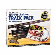 BACHMANN BAC-44497 - Bachamnn : HO EZ Track Steel Hobby Track Pack (noir)