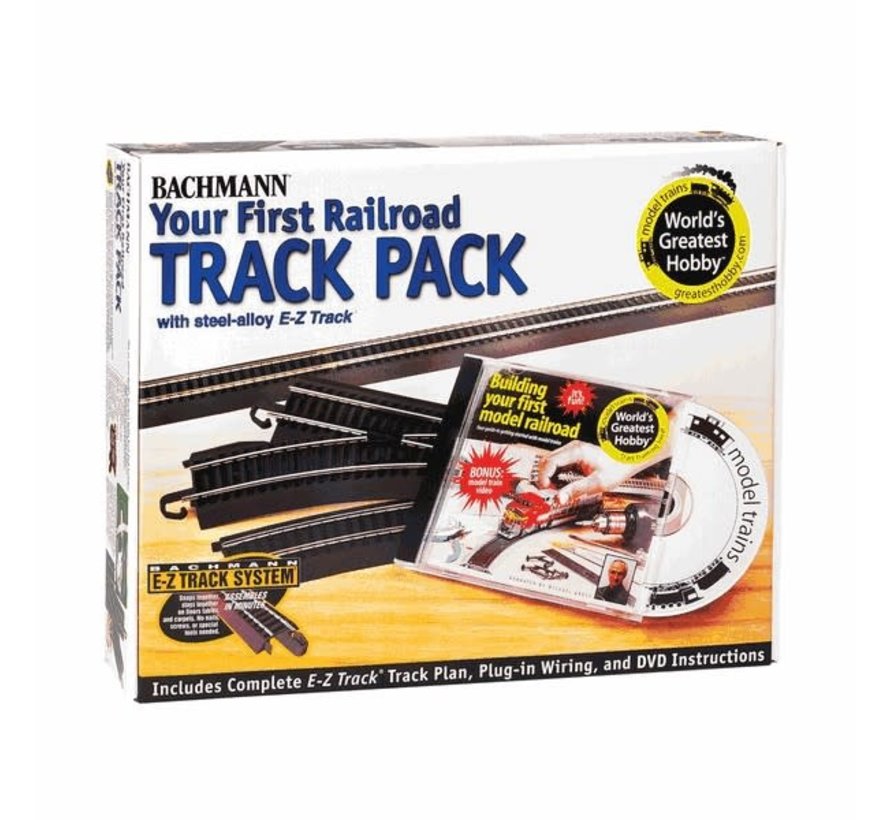 Bachamnn : HO EZ Track Steel Hobby Track Pack (noir)