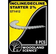 WOODLAND WDS-1412 - Woodland L HO 2% Incline/Decline Starters 8pcs