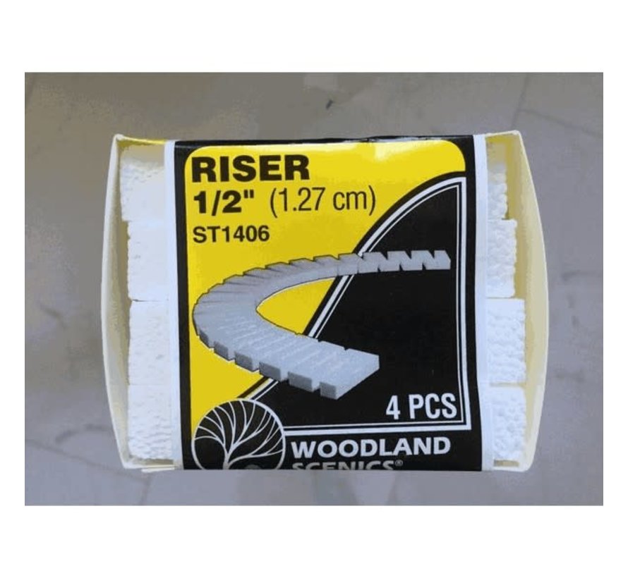 Woodland : HO 1/2 " Riser Foam (4pk)