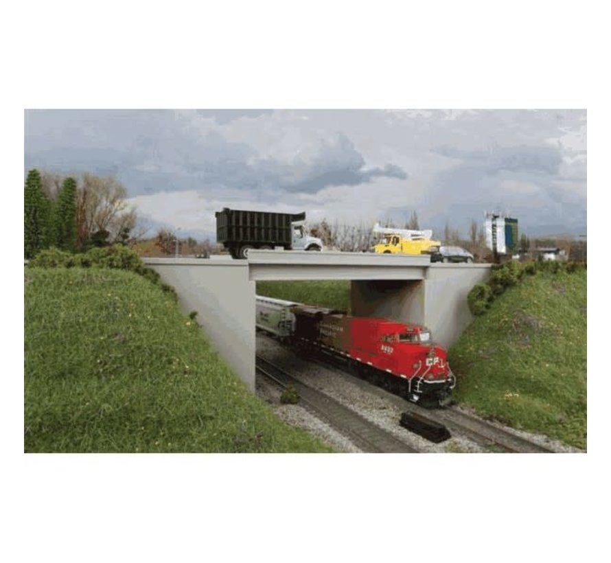 Walthers : HO Modern Concrete Highway Overpass  Kit