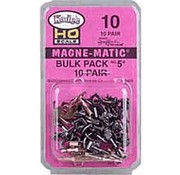 KADEE KAD-10 - Kadee : HO Bulk Pack No.5(R) Knuckle Couplers -- No Draft Gear Boxes - 10 Pairs