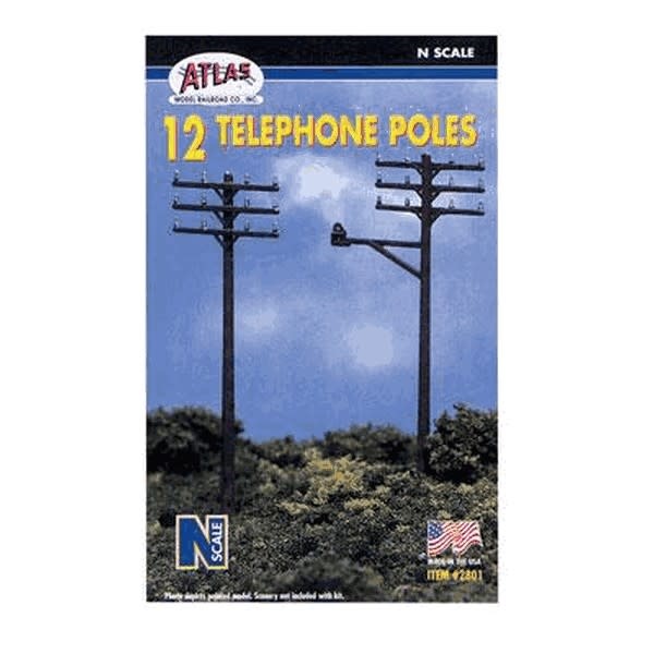 ATL2801 Atlas N Telephone Poles 912 pcs) Max Trains