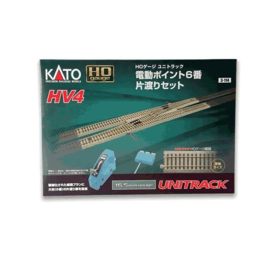 Kato : HO HV-4 Interchange Track-set w/Remote #6 Turnouts
