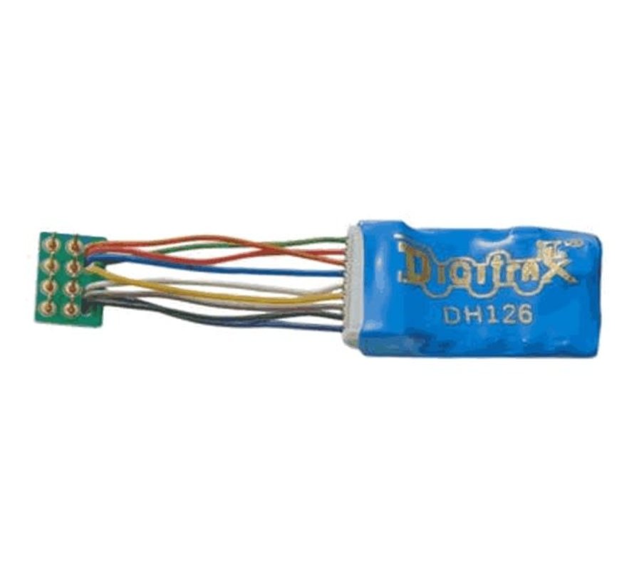 Digitrax : HO DCC Decoder 1.5 Amp easy connect short (9 pins- DH126PS)