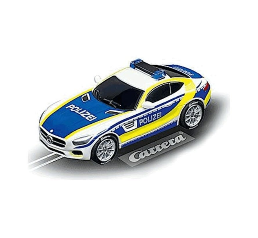 CARRERA Carrera : GO Mercedes GT3 AMG Coupe Polizei w/Flashing Lights - Max  Trains