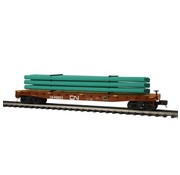 MTH MTH : O CN  60’ Flat Car w/Pipe Load