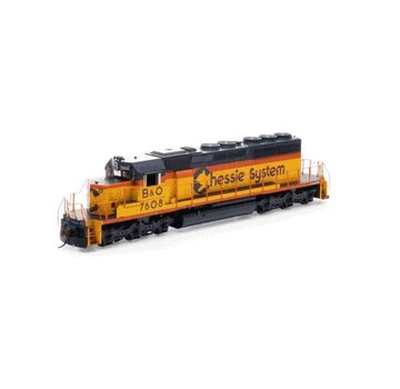 ATHEARN Athearn : HO SD40-2 With DCC & T2 Sound, B&O/Chessie #7608