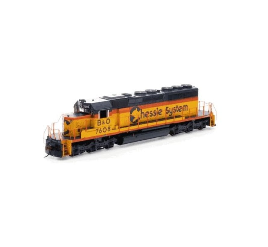 Athearn : HO SD40-2 With DCC & T2 Sound, B&O/Chessie #7608