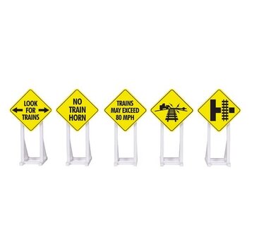 LIONEL Lionel : O Railroad Signs (5pk)