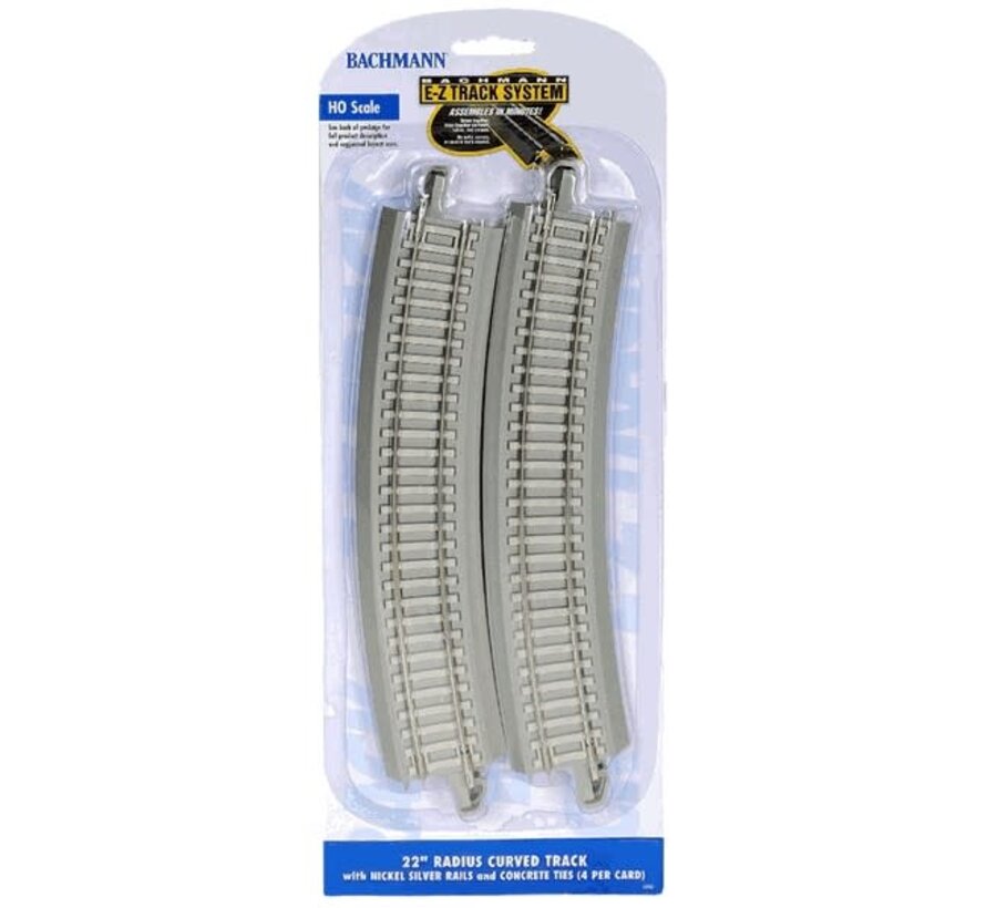 Bachmann : HO EZ-Track 22" Concrete Ties (White)