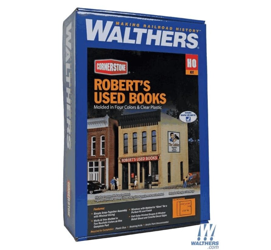 Walthers : HO Robert's Used Books Kit